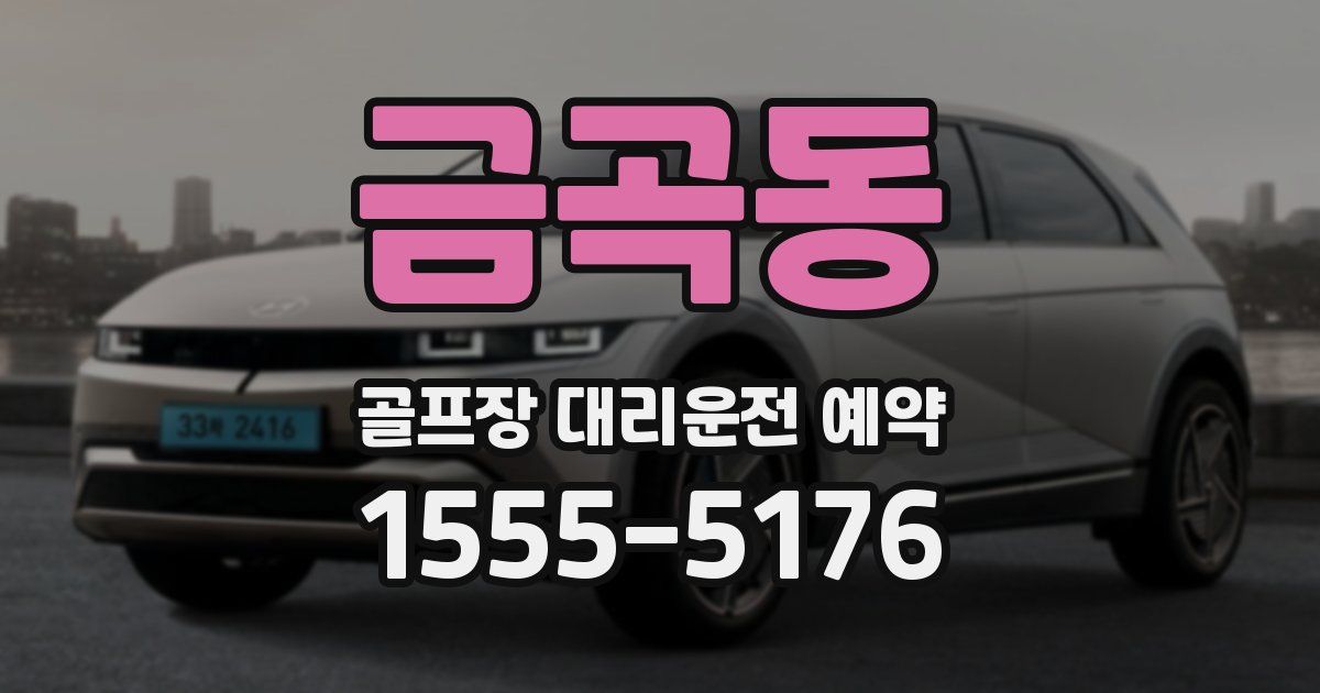 금곡동 골프장 대리운전 예약