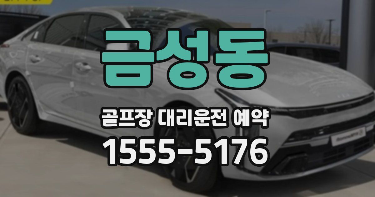 금성동 골프장 대리운전 예약