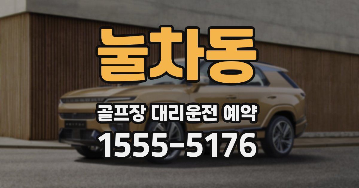 눌차동 골프장 대리운전 예약