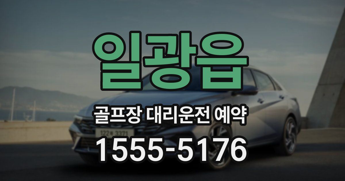 일광읍 골프장 대리운전 예약
