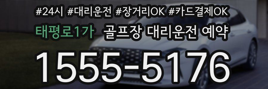 태평로1가 골프장 대리운전 예약