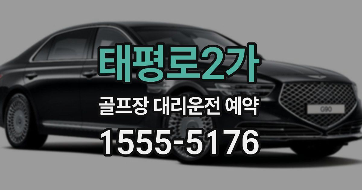 태평로2가 골프장 대리운전 예약