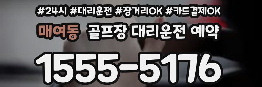 매여동 골프장 대리운전 예약
