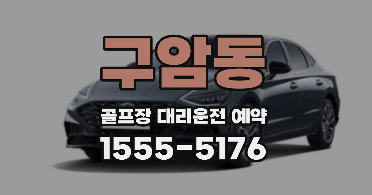 구암동 골프장 대리운전 예약