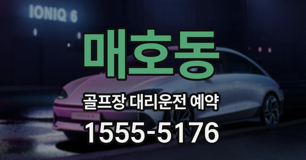 매호동 골프장 대리운전 예약