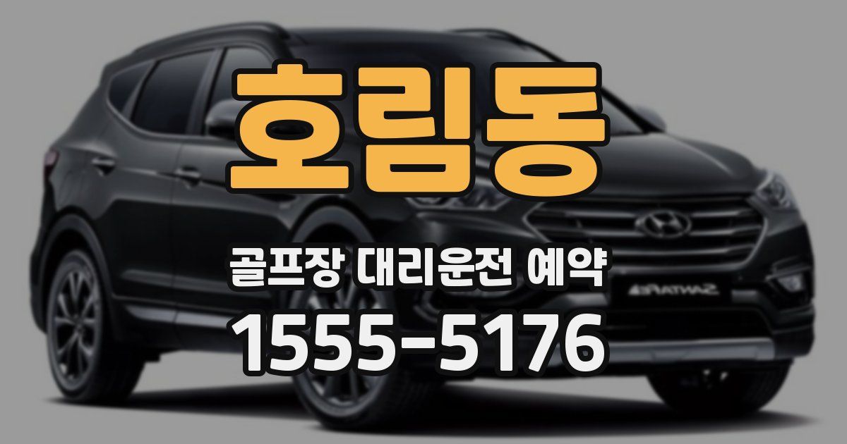호림동 골프장 대리운전 예약