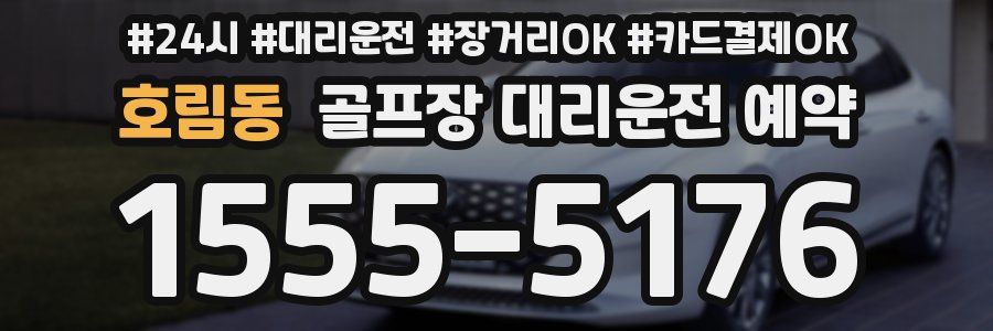 호림동 골프장 대리운전 예약