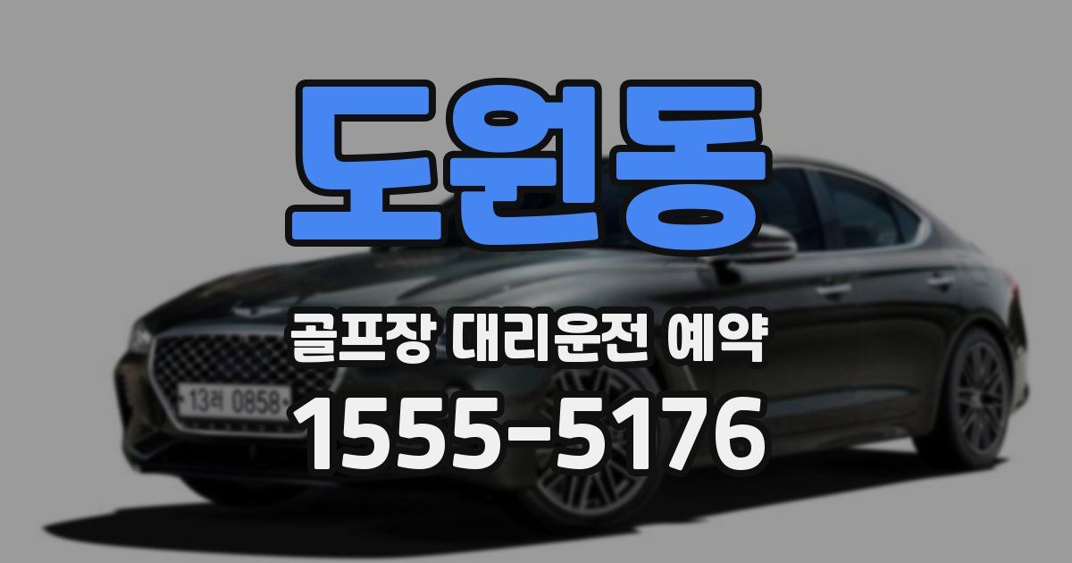 도원동 골프장 대리운전 예약