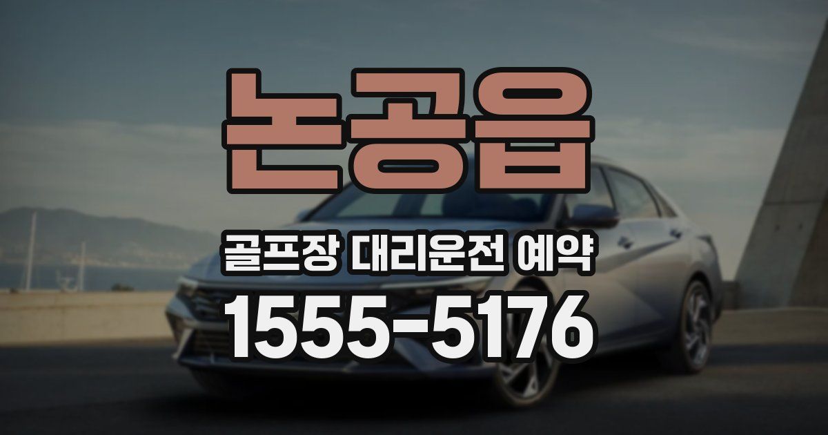 논공읍 골프장 대리운전 예약