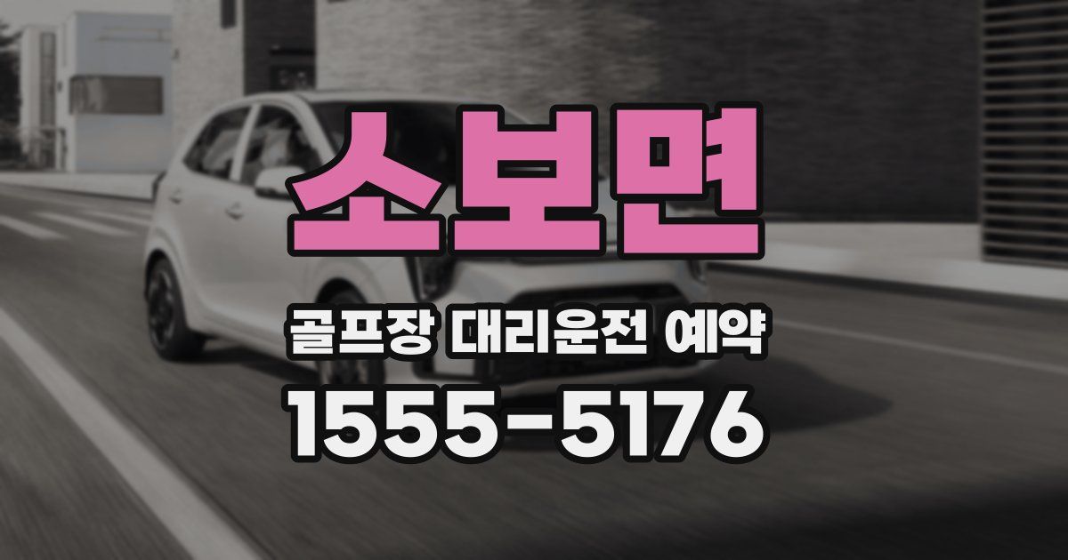 소보면 골프장 대리운전 예약