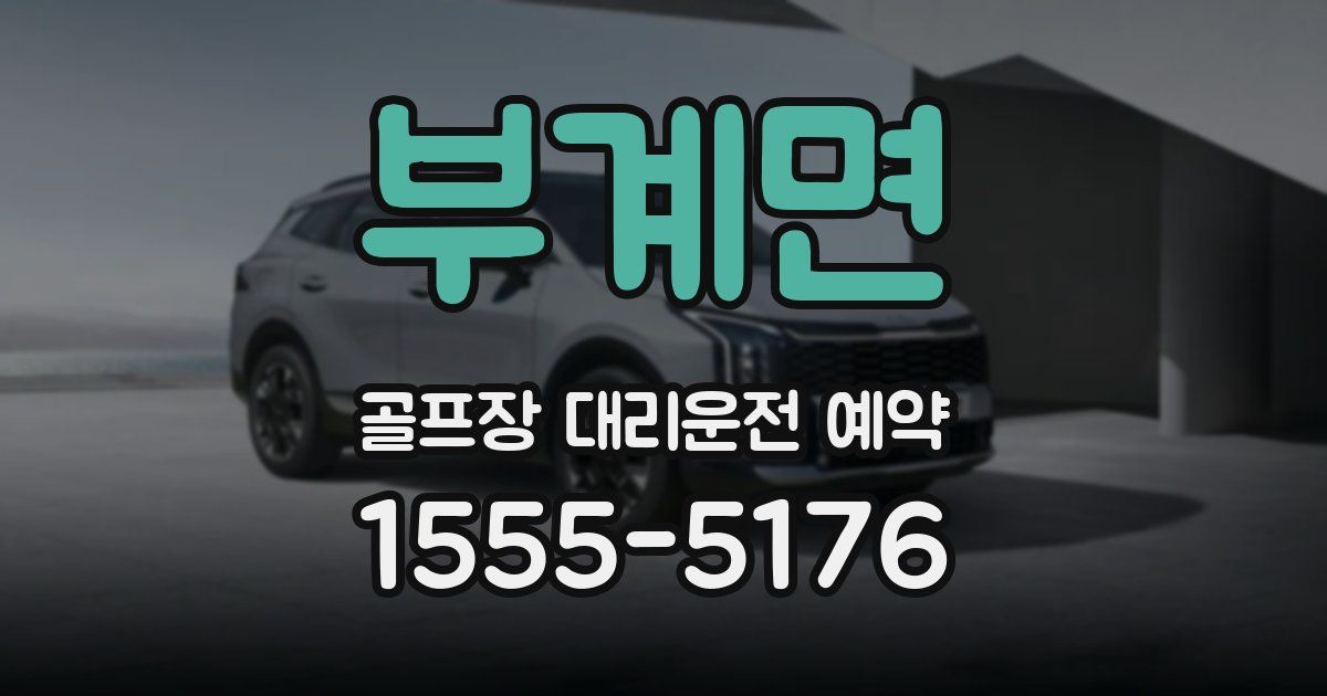 부계면 골프장 대리운전 예약