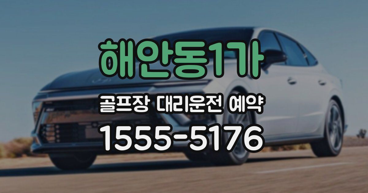 해안동1가 골프장 대리운전 예약