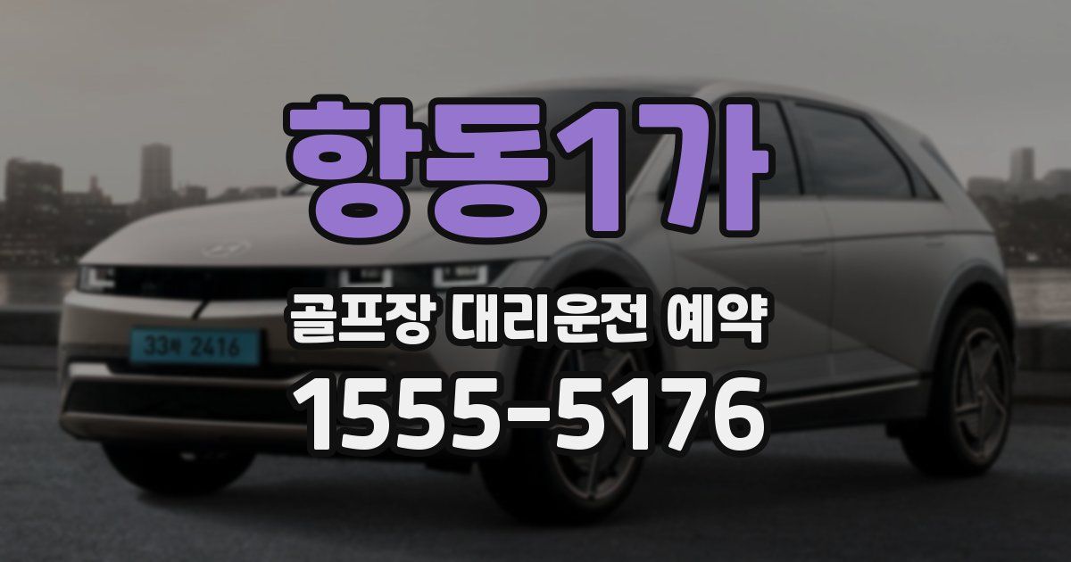 항동1가 골프장 대리운전 예약