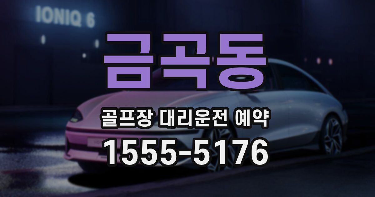 금곡동 골프장 대리운전 예약