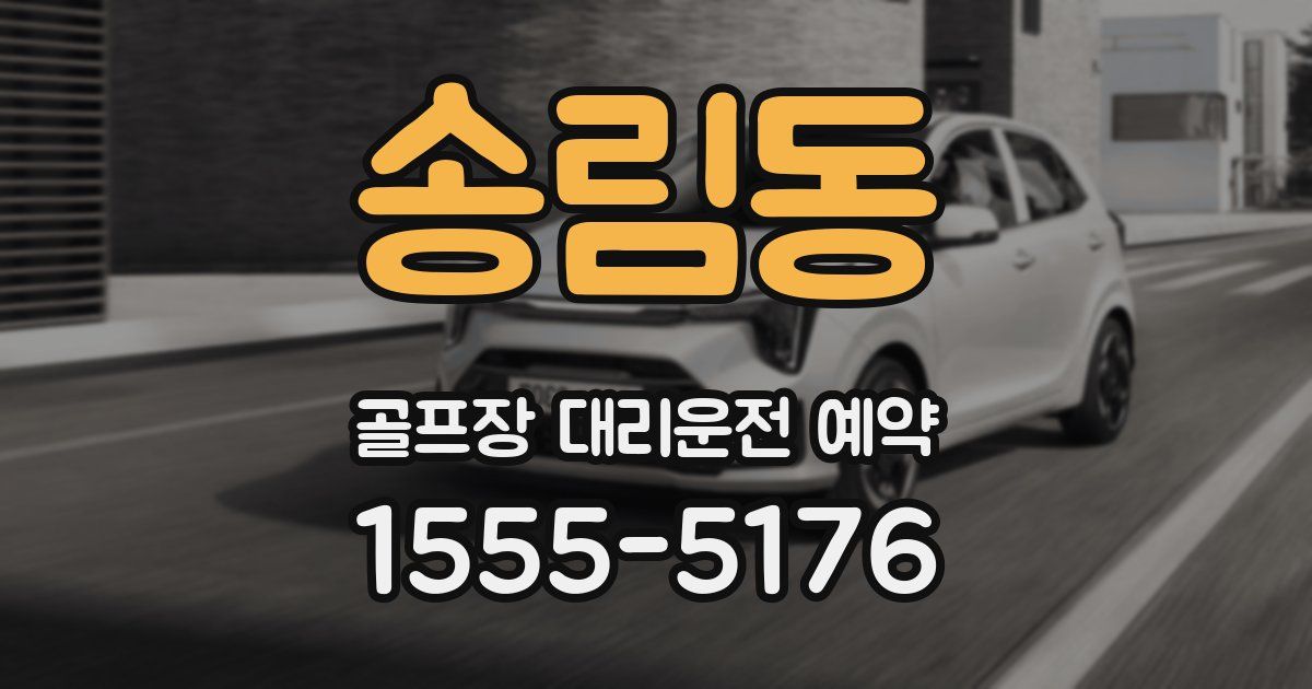 송림동 골프장 대리운전 예약