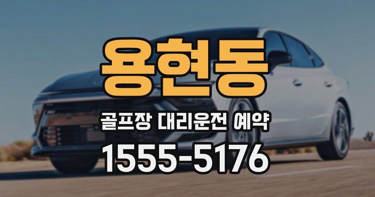 용현동 골프장 대리운전 예약