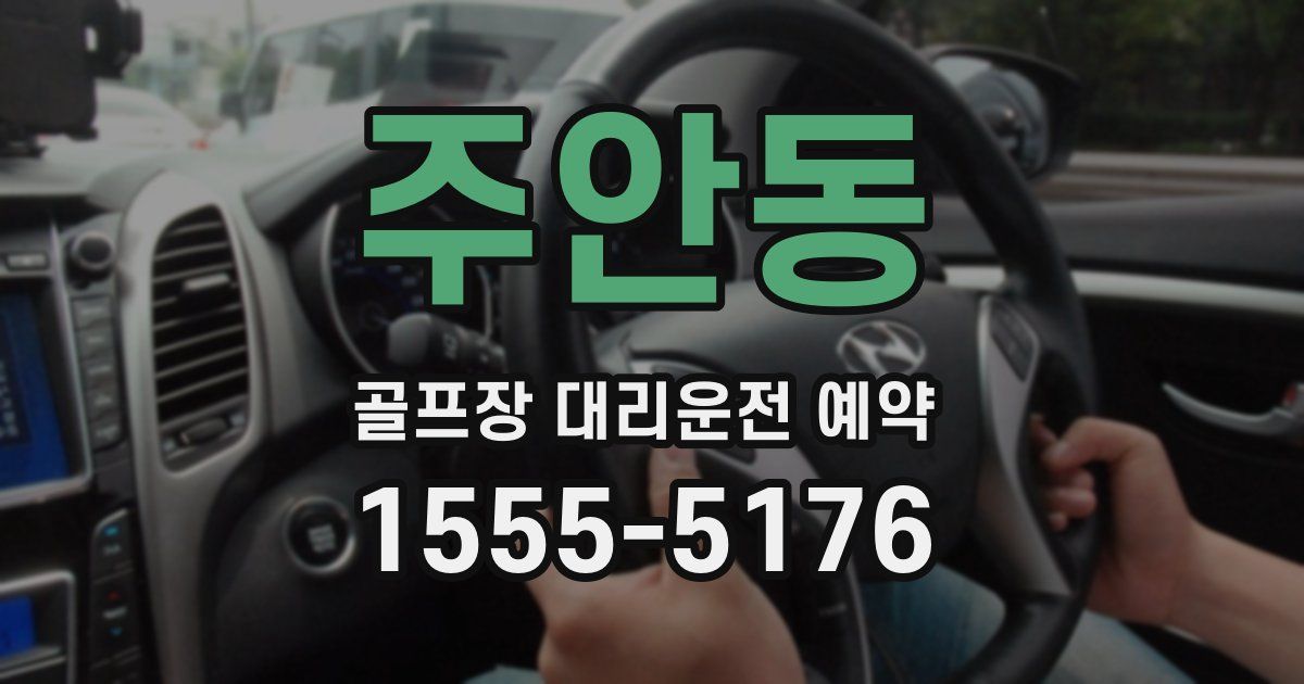 주안동 골프장 대리운전 예약