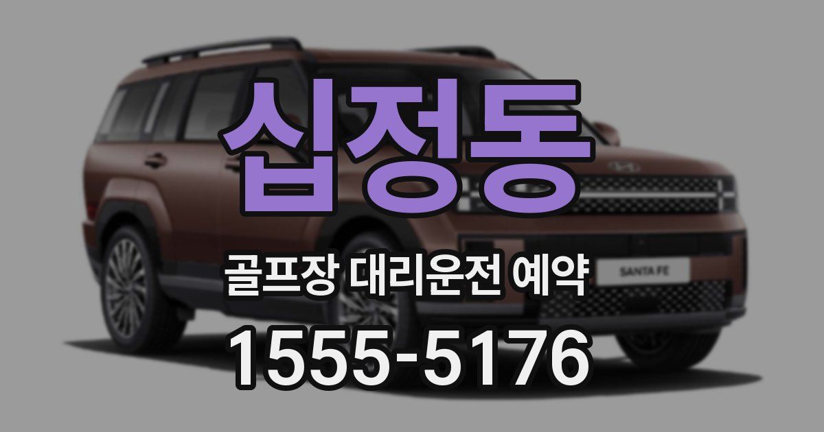 십정동 골프장 대리운전 예약