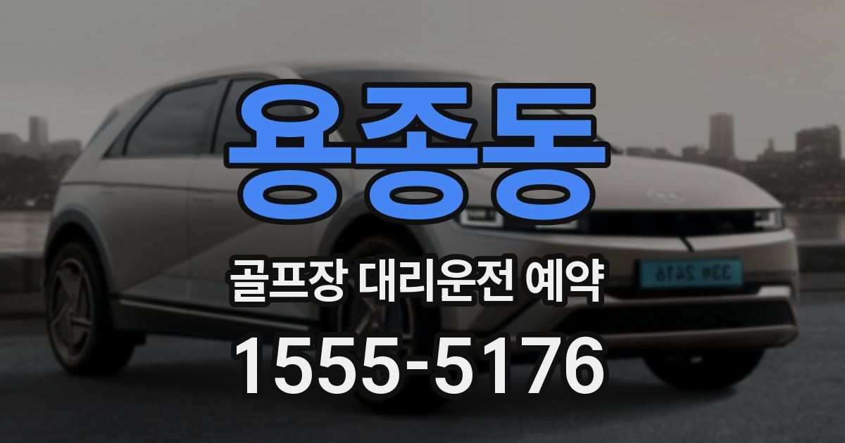 용종동 골프장 대리운전 예약