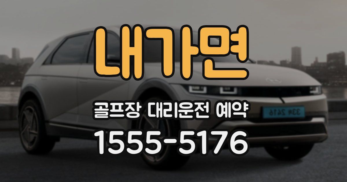 내가면 골프장 대리운전 예약