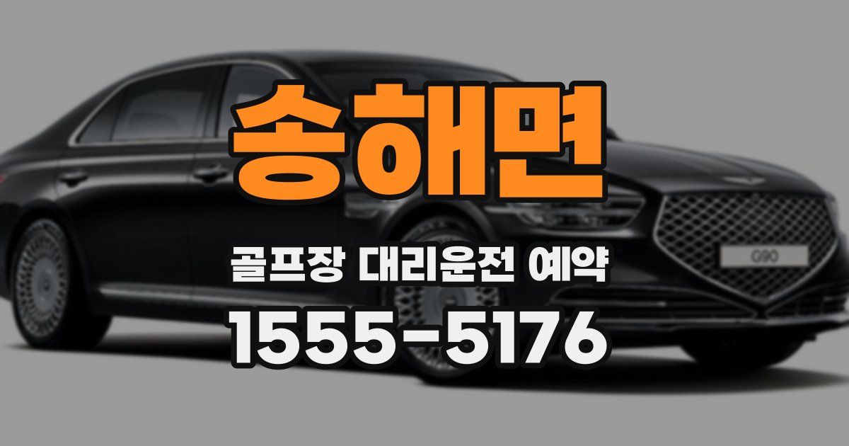송해면 골프장 대리운전 예약