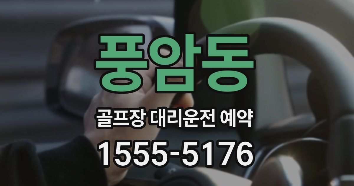 풍암동 골프장 대리운전 예약