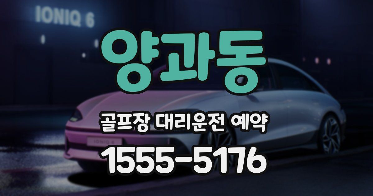 양과동 골프장 대리운전 예약