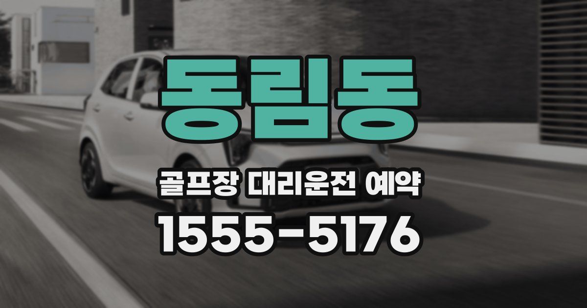 동림동 골프장 대리운전 예약