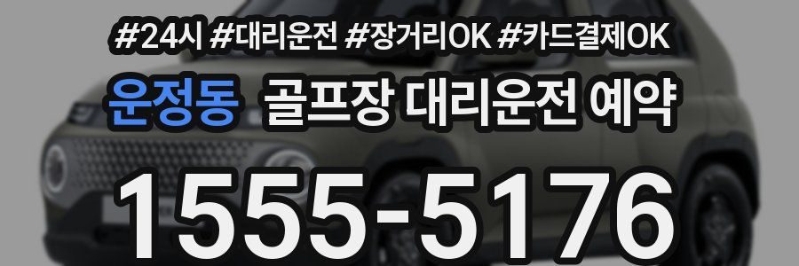 운정동 골프장 대리운전 예약