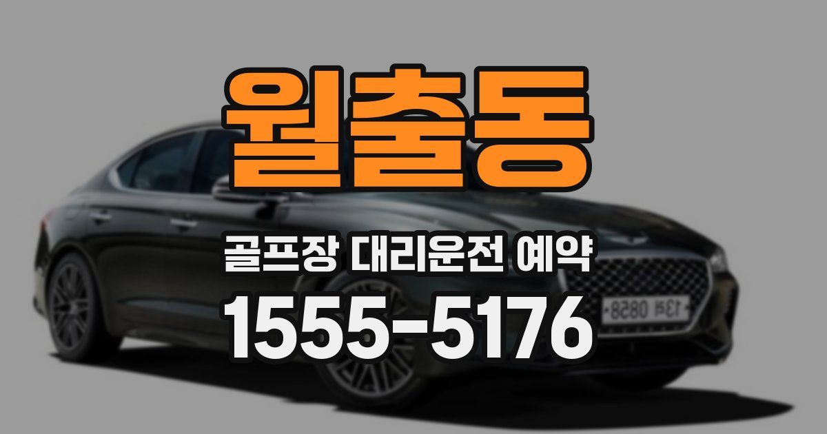 월출동 골프장 대리운전 예약