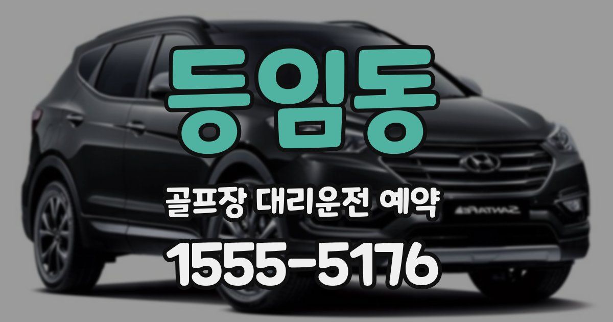 등임동 골프장 대리운전 예약