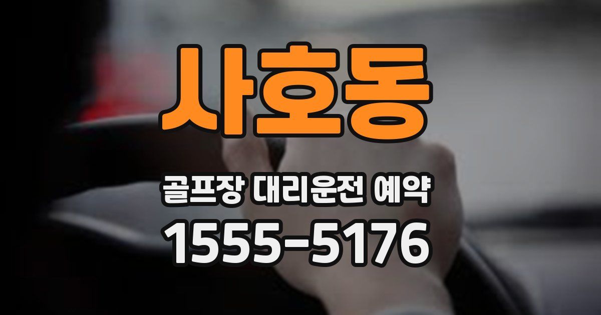 사호동 골프장 대리운전 예약