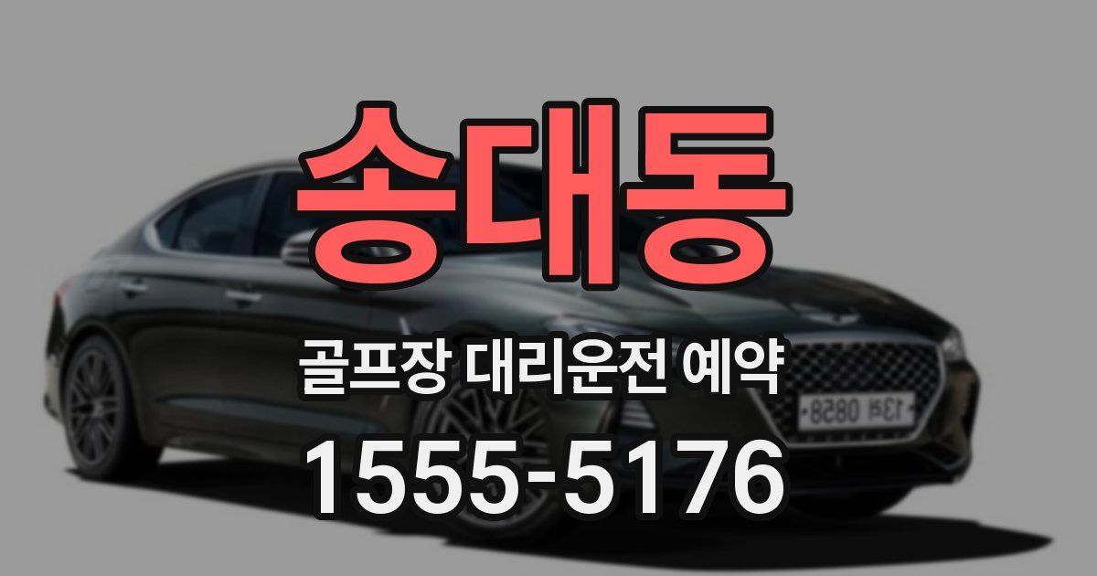 송대동 골프장 대리운전 예약
