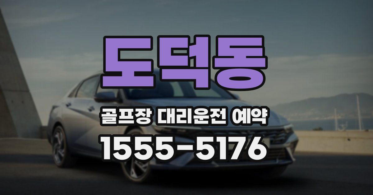 도덕동 골프장 대리운전 예약