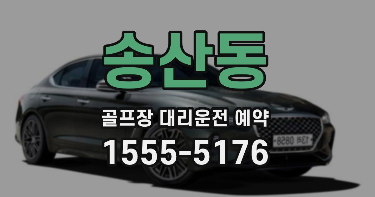 송산동 골프장 대리운전 예약