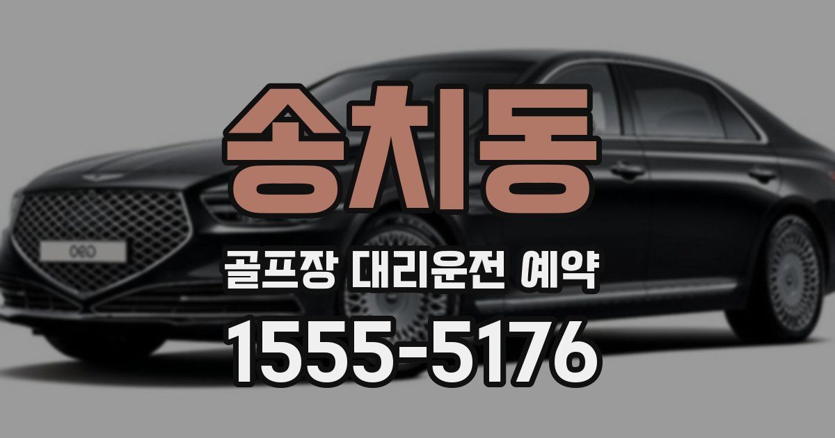 송치동 골프장 대리운전 예약