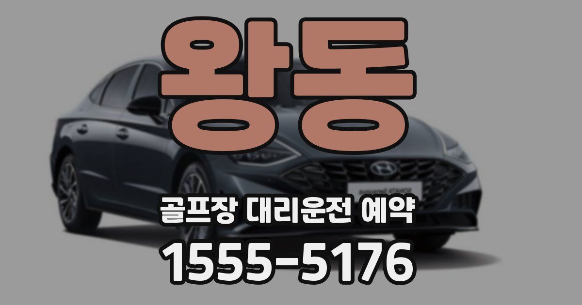 왕동 골프장 대리운전 예약