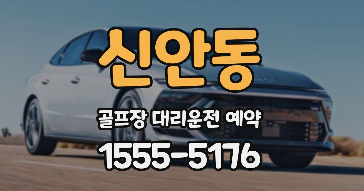 신안동 골프장 대리운전 예약