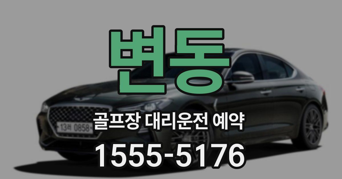 변동 골프장 대리운전 예약
