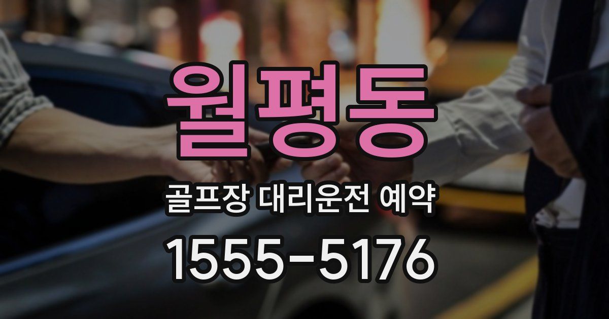 월평동 골프장 대리운전 예약
