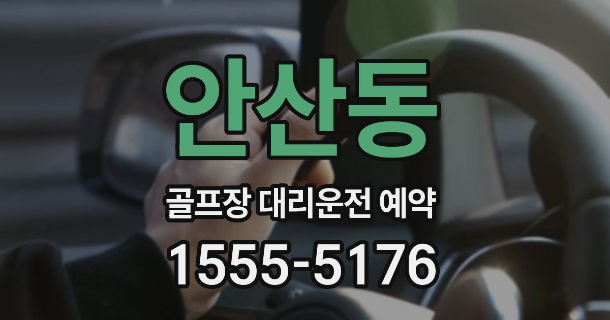안산동 골프장 대리운전 예약