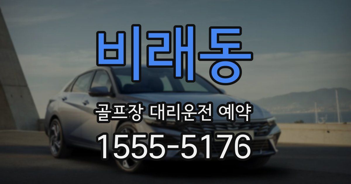 비래동 골프장 대리운전 예약