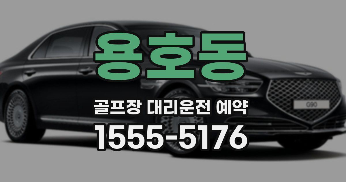 용호동 골프장 대리운전 예약