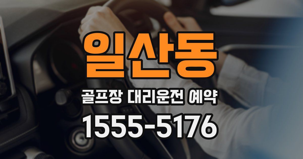 일산동 골프장 대리운전 예약