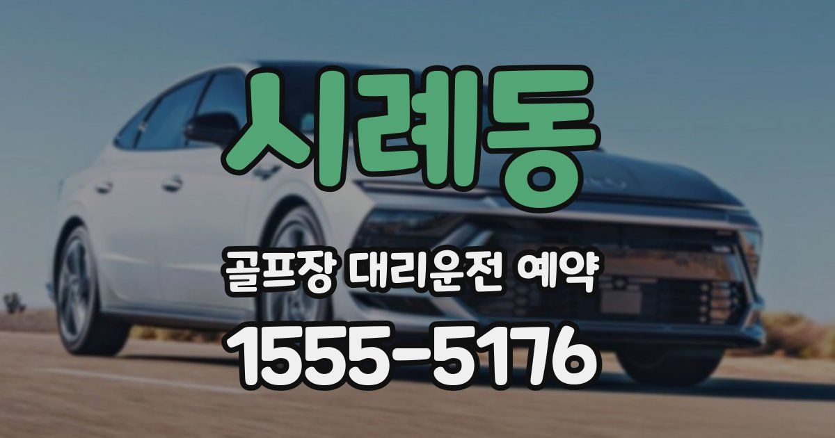 시례동 골프장 대리운전 예약
