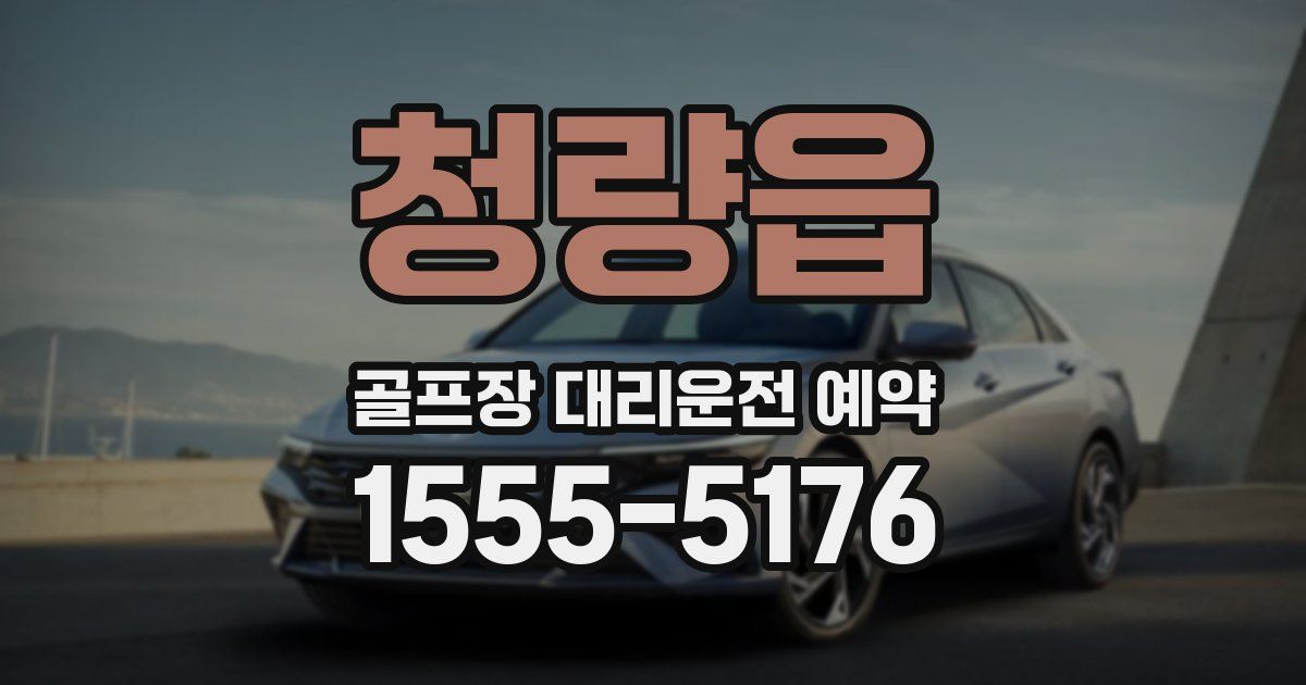 청량읍 골프장 대리운전 예약