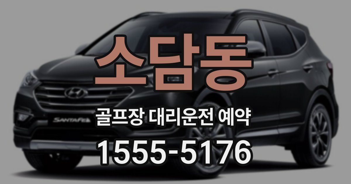 소담동 골프장 대리운전 예약