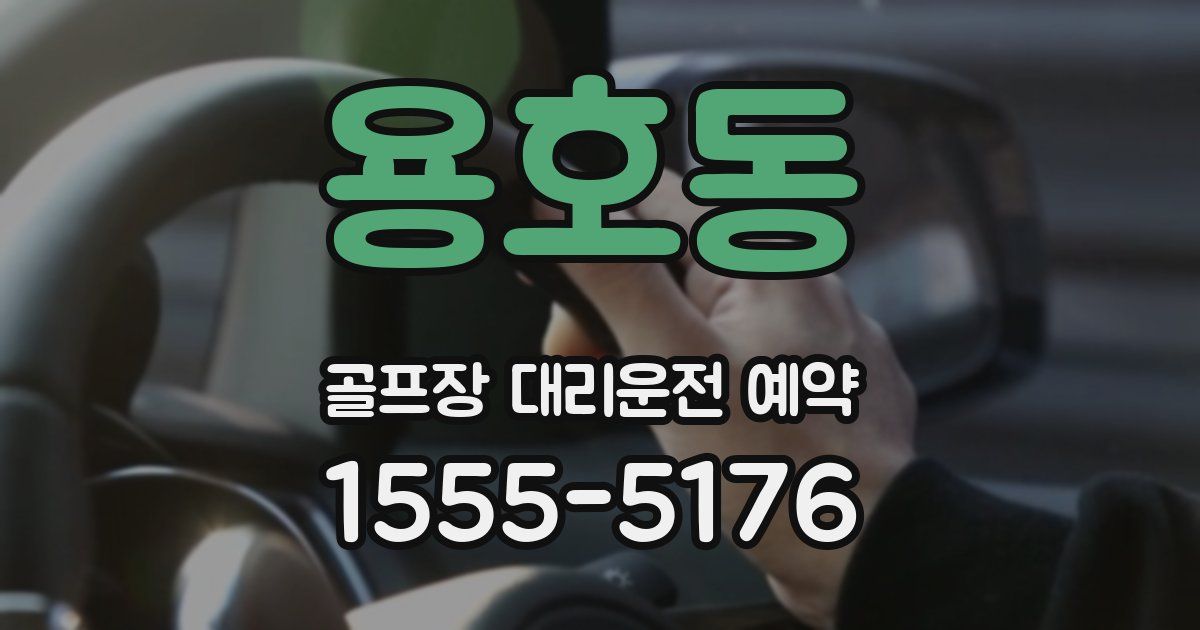 용호동 골프장 대리운전 예약