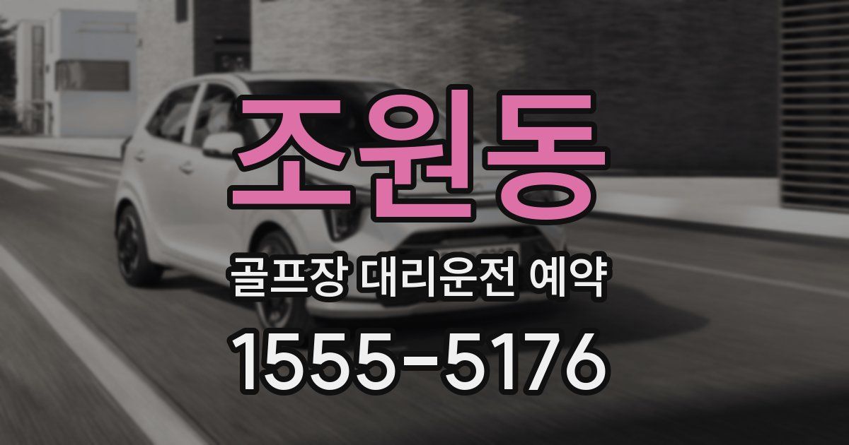 조원동 골프장 대리운전 예약