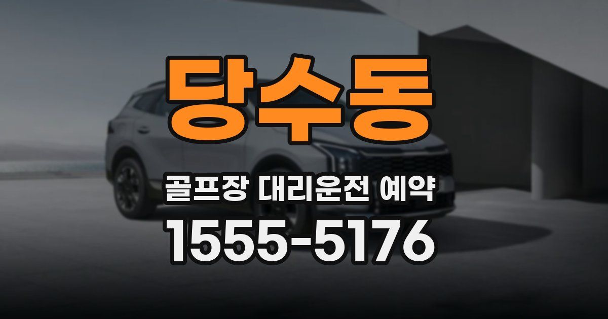 당수동 골프장 대리운전 예약